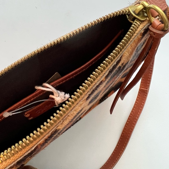 NWT Madewell Simple Leopard Print Genuine Calf Hair Crossbody Bag - Picture 13 of 17